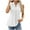 White, variant on REORIAFEE Workout Tanks for Women Loose Fit Sleeveless Tops Lapel Collar Tanks Eyelet Embroidery Flowy Tunic Shirts Solid Print Pullover Swing Thick Strap Vest Summer Going Out Black