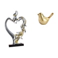 thumbnail image 1 of Escultura De Abrazo Romántico Para Decoración De Dormitorio Y Sala De Estar. Elegante Figura De Pareja Y Pájaro Para Regalo De Boda E Inauguración De La Casa., 1 of 8