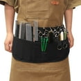 thumbnail image 2 of Bxaolu Waitress Apron Server Apron with Multiple Pockets, Half Apron with Adjustable Belt for Waitress, Waiter, Women Men Server, Waist Apron for Restaurant, Bistro, Kitchen, Black, 2 of 9