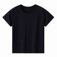 thumbnail image 5 of FYDUU Children's Clothing Sets Girls Boys Summer Pajamas Loungewear Short Sleeve Tee Shirts Shorts And Pants Three Piece Outfit For Kids Home Wear,3-4 Years, 5 of 8