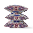 thumbnail image 2 of Carrés Floraux Pastel Intérieur/extérieur Tissu Oreiller Zip - Gris Rouge Orange Bleu 20 Pouces, 2 of 7