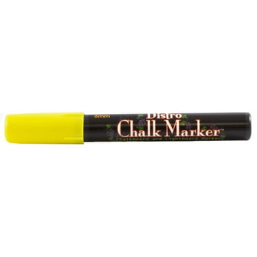 Marvy Uchida Broad Point Chalk Marker, Yellow, 1/Pack
