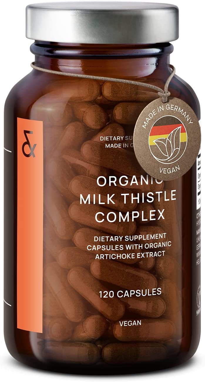 Organic Milk Thistle & Artichoke Extract Complex High Dose Rich in