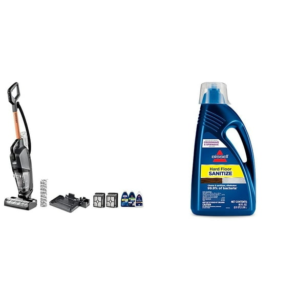 Bundle BISSELL CrossWave HydroSteam Wet Dry Vac 35151 + Fórmula desinfectante de 2,36 litros