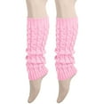 thumbnail image 5 of Ankle Socks - Retro Knitted Leg Warmers Crochet Long Boot Socks Christmas Thickened Warm Socks for Women Adult Party Dance Yoga, Socks for Women,Color: Pink Size: One Size, 5 of 5