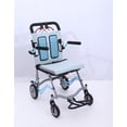 thumbnail image 1 of BeesClover Fauteuil Roulant de Transport Ultraléger - Conception Pliable Portable, Frein à Main Verrouillable, Accoudoirs Rabattables Amovibles et Repose-Pieds Oscillants, Supporte jusqu'à 220 Lb, 1 of 8