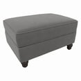 thumbnail image 2 of Bush Furniture Hudson Storage Ottoman in French Gray Herringbone, 2 of 5