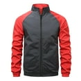thumbnail image 4 of Men's Raglan Sleeve Casual Jacket Lightweight Comfortable Outdoor Sport Coat for Daily Wear, 4 of 5