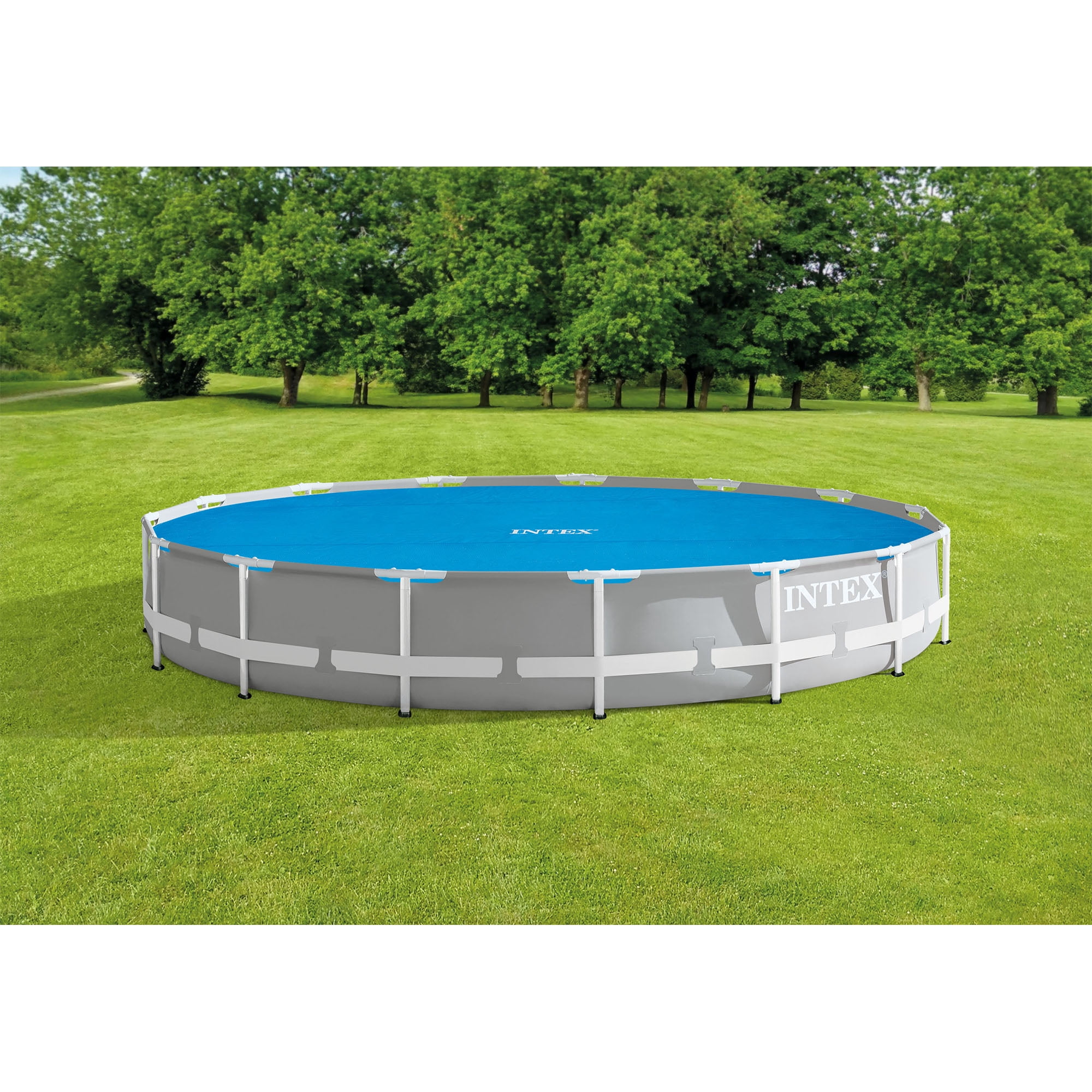 Intex 15 Foot Round Easy Set Vinyl Solar Cover for Swimming Pools 29023E