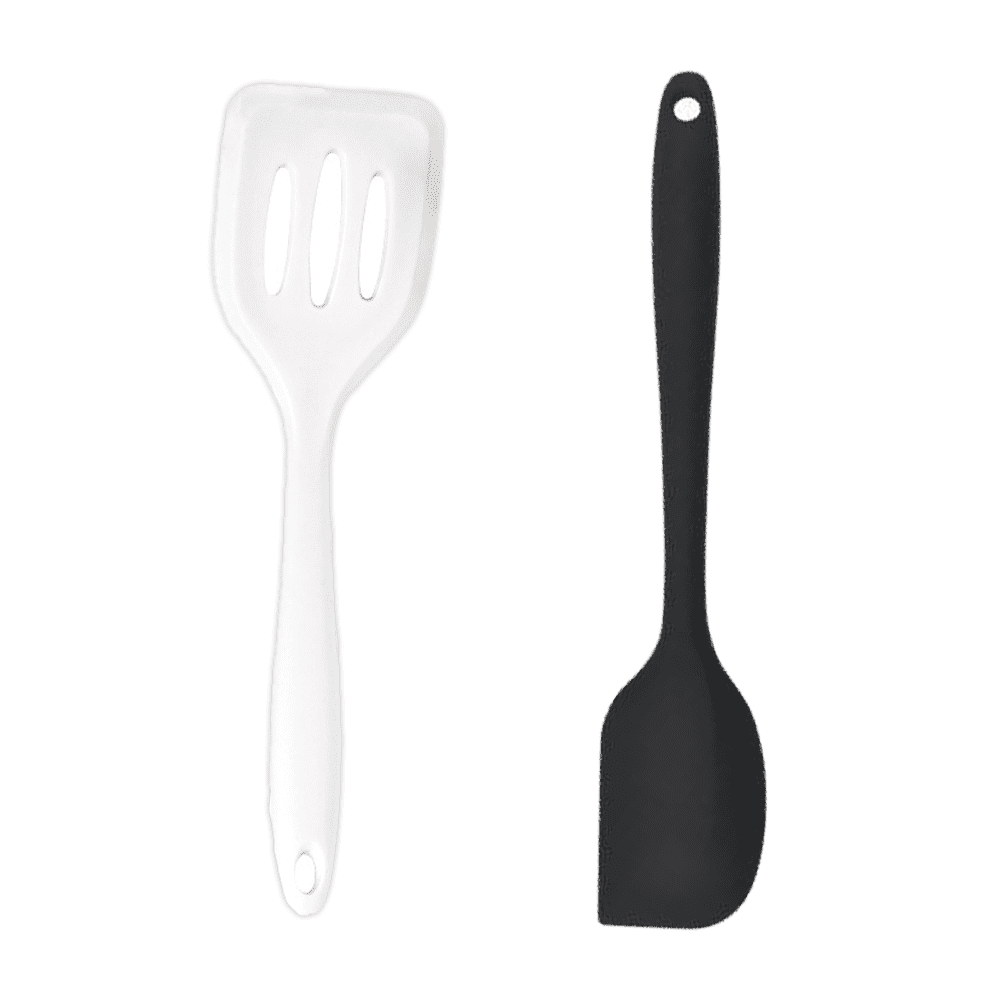 2 Piece Mini Kitchen Utensil Set Silicone Kitchen Tools with Spatulas