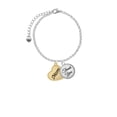 thumbnail image 2 of Delight Jewelry Goldtone Script Mom Heart - Domed Thank You Charm Bracelet, 6"+2", 2 of 5