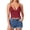 60Red326, variant on Women's Tank Top Fashion Solid Color Sleeveless Scoop Neck Ribbed Cropped Slim Fit Spaghetti Straps Camisole Tops Club Party Soft Breathable Top
