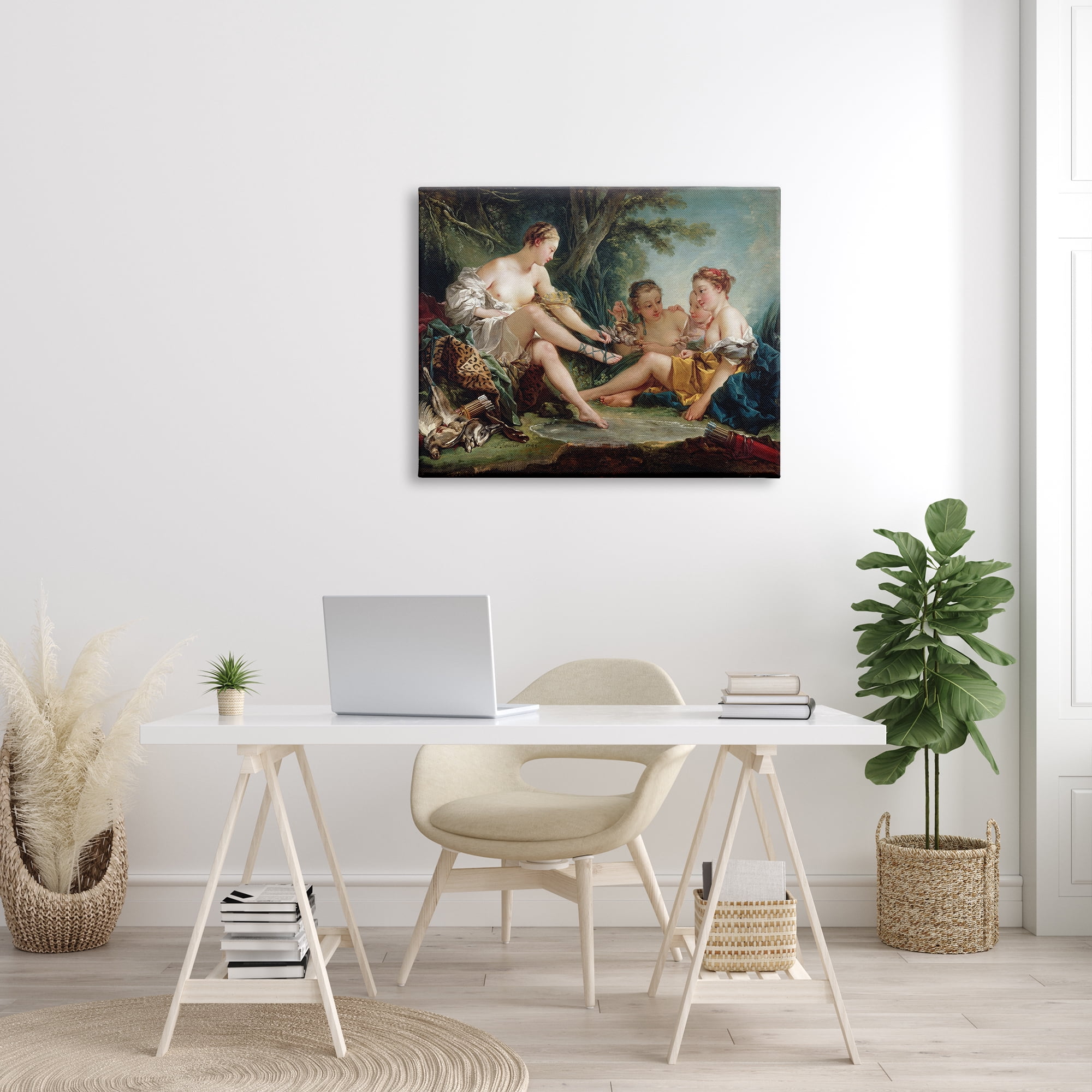 Stupell Industries Diana After the Hunt Francois Boucher Classic Painting Painting Gallery Wrapped Canvas Print Wall Art, Design by one1000paintings