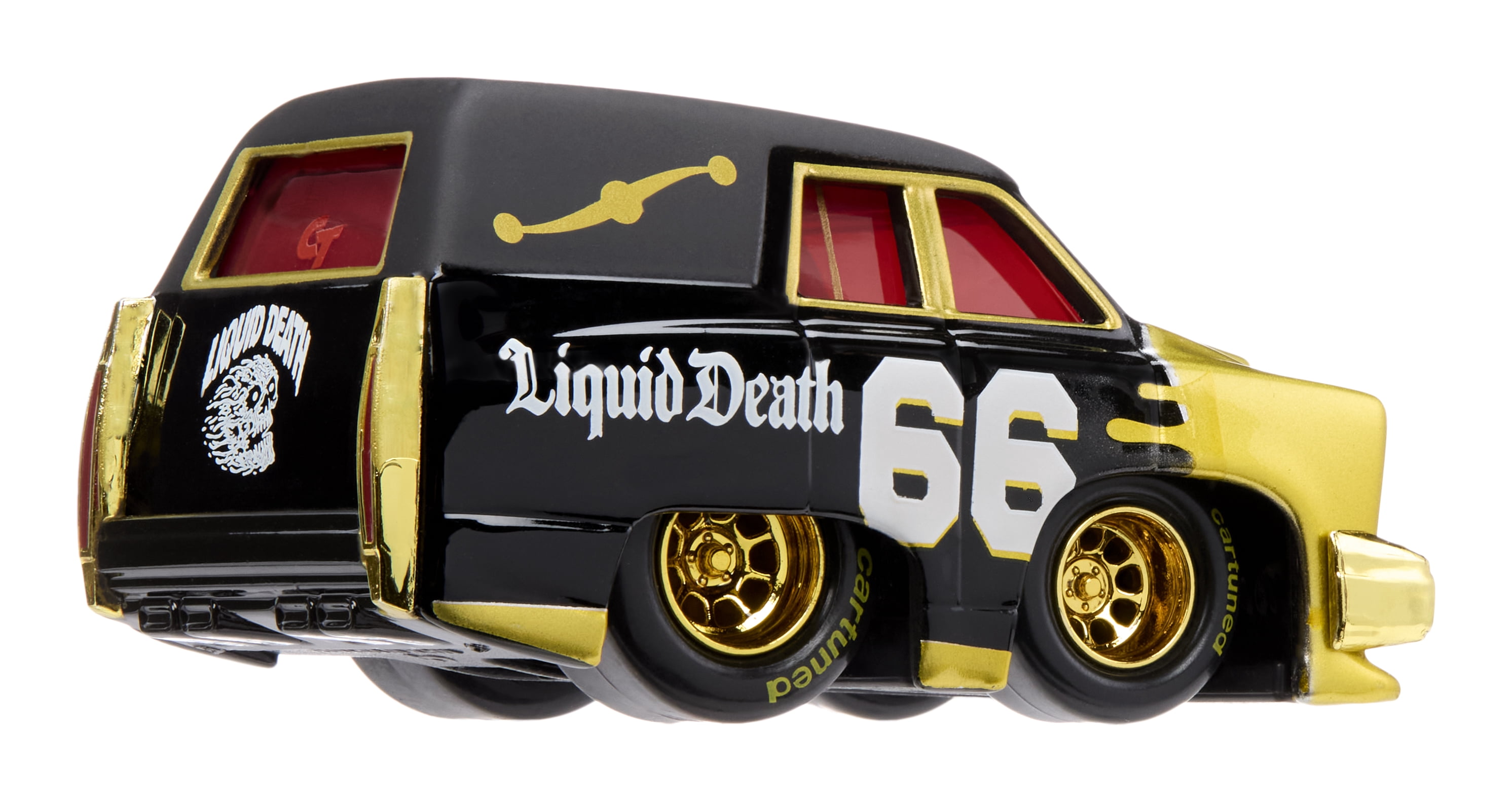 Cartuned Remixes Series 1 Liquid Death - Hearse, Black, Diecast Vehicle