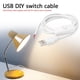 thumbnail image 5 of 1m 5V Cable Alimentación USB 2 Pin USB 2.0 Extensión Cable DIY Con Interruptor, 5 of 8