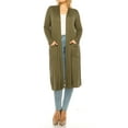 thumbnail image 4 of Women's Plus Size, Casual Long Open Front Drape Duster Sweater Cardigan, 4 of 6