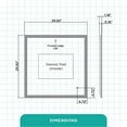 thumbnail image 4 of Fine Fixtures 30x30 Round Aluminum Bathroom Mirror with LED Lighting (Touch sensor) Anti-Fog, Warm/Cool Light Feature., 4 of 13