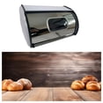 thumbnail image 6 of Fiocias Bread Bin with Roll Lid Bread Box Bread Holder Container for Kitchen Counter for White, 6 of 9