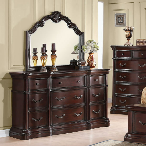 Acme Furniture Veradisia Dark Cherry Dresser With Nine Drawers
