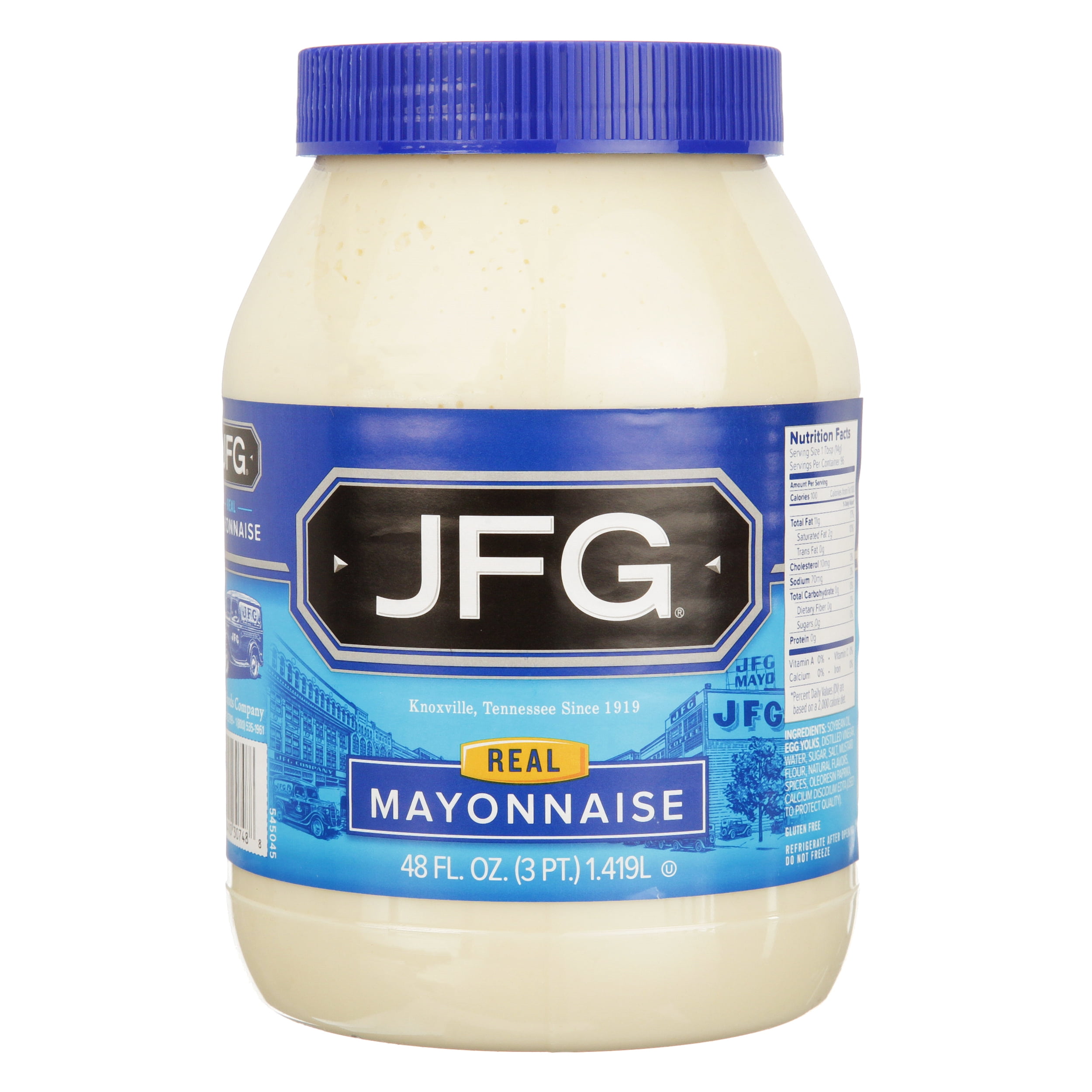 JFG Real Mayonnaise Plastic Jar 48 Oz.