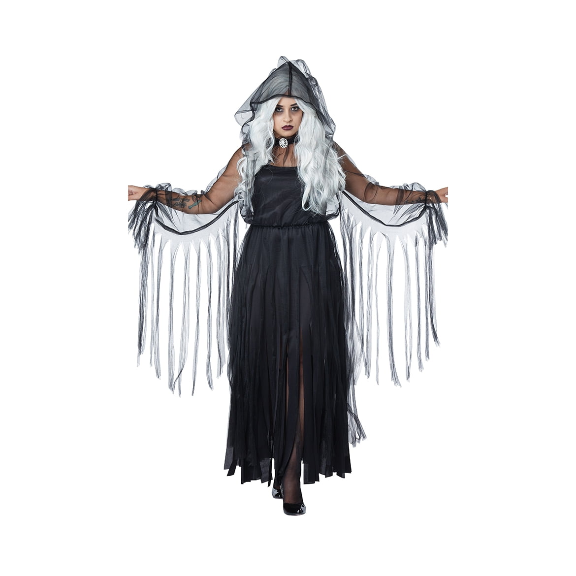 Plus Size Vengeful Spirit Ghost Costume - Walmart.com