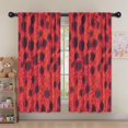 thumbnail image 5 of Blackout Kids Curtains,Red Cheetah Leopard Pattern Childrens Insulated Curtains Set Of 2,Bedroom Essentials,Toddler Room Decor 52"x63", 5 of 5