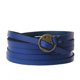 thumbnail image 2 of Pulsera de múltiples capas de moda Hugo Five ps Cuero Azul, 2 of 5
