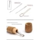thumbnail image 5 of Fiudx Máquina de Coser de Cuero Diy, Mango de Madera con Estructura de Acero, Hilo Encerado para Cuero y Tela, Herramienta Portátil para Manualidades y Reparaciones, Ideal para Proyectos Domésticos y, 5 of 7
