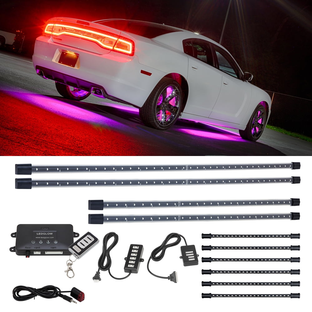 YM E-Bright Car Led Strip Lights Cuttable Underglow Led Ambient Lighting  for Motorcycle Trucks Van Boat Golf Cart Interior Exterior Waterproof IP68