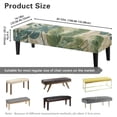 thumbnail image 7 of FKELYI Retro Tropical Palm Leaf Print Bench Cover Stretchy Dining Bench Covers with Elastic Band Washable Furniture Protective Slipcover for Hotel Living Room Bedroom, 7 of 7