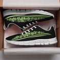 thumbnail image 3 of St Patricks Day Shoes for Women Breathable Running Sneakers Men Green Four Leaf Clover Shoes for Irish Festival Gift White Size 11.5, 3 of 5