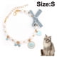 thumbnail image 1 of Perro Gato Perlas Collar Collar Bling Accesorios Cinta Amor Encanto Colgante Mascota Cachorro Joyería para Mujer Cachorro Chihuahua Yorkie Ajustable Hecho a mano Ormromra 220304-2, 1 of 9