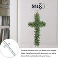 thumbnail image 2 of Crossed Shape Wire Wreath Forms Flower Craft Kits Seasonal Door Decorations 2Pack, 2 of 8