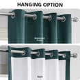 thumbnail image 5 of Half Price Drapes Signature Everglade Teal Grommet Velvet Blackout Curtains (1 Panel), 50WX 84L, 5 of 11