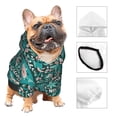 thumbnail image 3 of Salouo Lephants in the Jungle Pattern Small Dog Hoodie Sweatshirts Dog Clothes Coat Clothing Puppy Sweater Outfit Pullover Pet Winter Coat Sweater Outfit-, 3 of 7