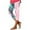 Multicolor, variant on Women Capri Leggings Floral Print Leggings Plus Size High Waist Capris Pants Tummy Control Leggings Knee Length Slim Fit Yoga Cropped Trouser XXXL