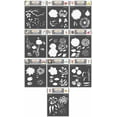 thumbnail image 1 of CrafTreat Layered Flower Bundle1 Stencil for Painting - 10 Pcs - 6"x6" Each, 1 of 7