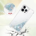thumbnail image 4 of Case for iPhone 16 Pro Max Case Glitter Bling Liquid Cute Clear Phone Case,Floating Quicksand Shockproof Protective Bumper Soft TPU Cover for iPhone 16 Pro Max 6.9 inch Love Sliver YB, 4 of 14