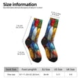 thumbnail image 2 of Cauagu Easter Eggs Print Crew Socks for Women and Men,Adult Athletic Running Socks 1-Pair Sports Socks Work Gear Socks with Moisture Wicking, 2 of 6