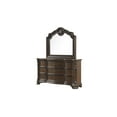 thumbnail image 5 of Vintage Traditional Style Queen 5PC Bedroom Set Made With Wood in Walnut, 5 of 19