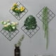 thumbnail image 5 of 2 marcos de fotos de hierro para bricolaje, rejillas metálicas, postales, imágenes, plantas, exhibición, colgante de pared (blanco y negro), 5 of 6