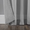 thumbnail image 4 of Archaeo Waffle Weave Cotton Blend Tab Top Curtain, 50"x84", 50"x84", Chrome Gray, 4 of 8