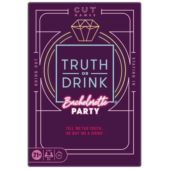 Truth or Drink: Bachelorette Party Edition Game for Adults, Ages 21 and up