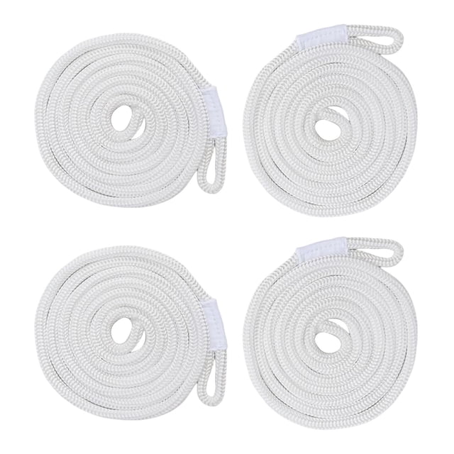 4x Líneas para botes, Boat s s, Marine Dock Protector Inflables Marine Hangers Blanco Cola Líneas de guardabarros para barcos