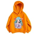 thumbnail image 1 of PMVFHDE Liquidation Chandails en Molleton Col Rond Enfants Chemise de Sport Garçon Fille Décontracté Imprimé Personnalité Chandail à Capuchon Chandail à Capuche Sans Poche Adapté pour Vacances Ado, Kaki, 9-10 Ans, 1 of 3