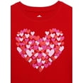 thumbnail image 2 of Way to Celebrate Girls Valentine's Day Long-Sleeve Graphic Fleece Sweatshirt, Sizes 4-18, 2 of 3