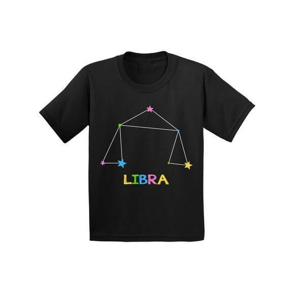 Libra Shirt for Girls Boys - Toddler Zodiac Sign - Birthday Gifts 2T 3T 4T 5T 6T