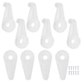 thumbnail image 1 of NIYANGLE 100Pcs Metal Mirror Glass Clips for Homeowners and DIY Enthusiasts Silver, 1 of 8