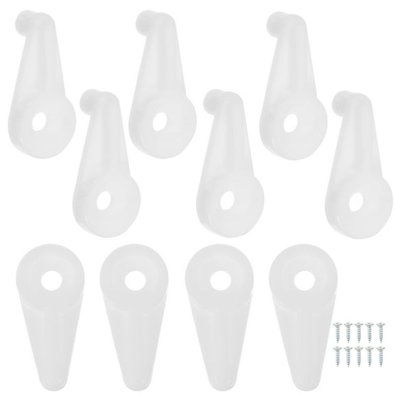 GOOHOCHY Glass Mirror Holder Clips Cabinet Door Glass Clip Metal Silver 100Pcs