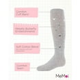 thumbnail image 3 of MeMoi Fly Sky High Butterfly Cotton Blend Knee Socks - Girls - Female, 10, Light Gray, 3 of 7